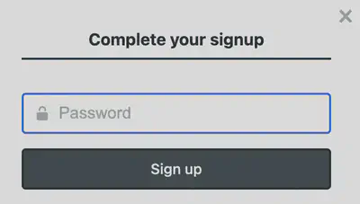 Create a password for editing your site.